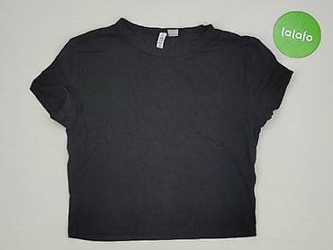 bluzki lycra: H&M Basic, T-shirt damski, rozmiar L — 2