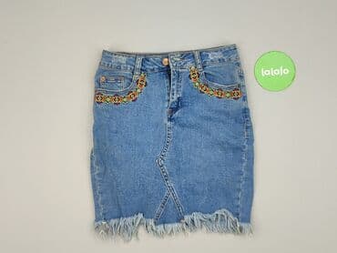 spódniczka alex biało niebieska: FBsister, Spódnica damska, rozmiar S — 2