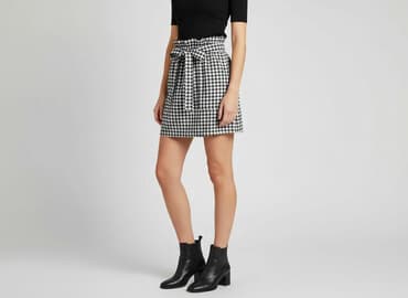 czarne spódnice w kratę: Shein, Spódnica damska, rozmiar S — 7