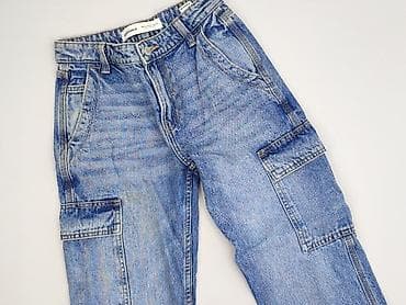 Bershka, Spodnie cargo damskie, rozmiar 2XS