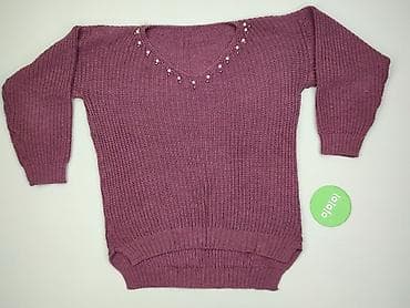 szary plaszcz pull: Sweter damski, rozmiar 4XL — 2
