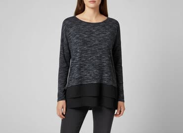 sweter piórkowy na drutach: Yessica, Bluzka damska, rozmiar S — 7