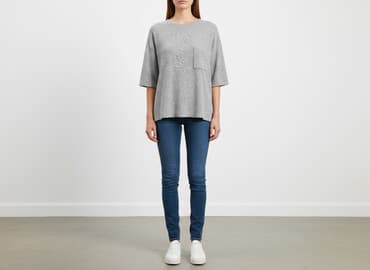 sweter piórkowy na drutach: Zara, Bluzka damska, rozmiar S — 6