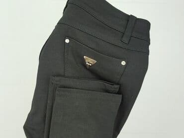 srebrne legginsy: Spodnie materiałowe damskie, L — 7