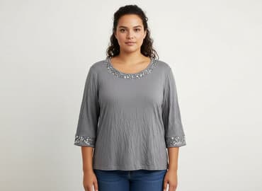 eleganckie bluzki damskie 4648: Bluzka damska, rozmiar 2XL — 7