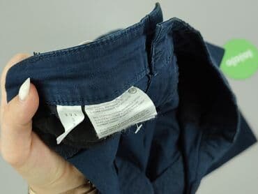 granatowe chinosy damskie: Yessica, Spodnie materiałowe damskie, rozmiar M — 7