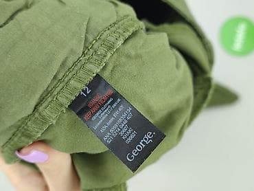 khaki spódnice: Spodnie materiałowe damskie, rozmiar L — 4