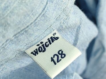 koszulka z fajnymi napisami: Koszula 8 lat, stan - Idealny, wzór - Print, kolor - Błękitny — 4