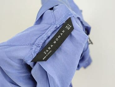 niebieska satynowa sukienka zara: Zara, Sukienka damska, rozmiar M — 4