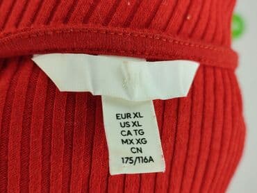czerwona bluzki z bufkami: H&M, Bluzka damska, rozmiar XL — 5