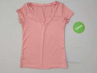 t shirt damski pudrowy róż: T-shirt damski, rozmiar S — 2