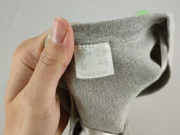 czarna sukienka i szary sweter: H&M, Sweter damski, rozmiar S — 4