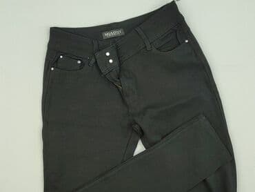 legginsy woskowane push up: Miaoni, Spodnie materiałowe damskie, M — 1