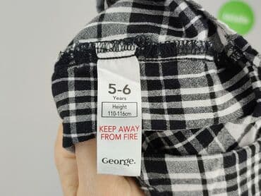 srebrne paski do sukienki: Shirt 5-6 years, condition - Very good, pattern - Cell, color - Black — 4