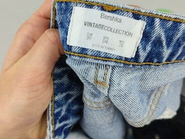 krótkie spodenki z wysokim stanem bershka: Bershka, Szorty damskie, rozmiar S — 4