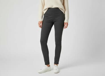 legginsy bawełniane z wysokim stanem: H&M, Leggings Elegant for women, size M — 1