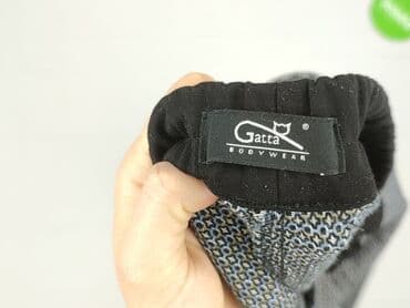 legginsy woskowane wysoki stan: Spodnie materiałowe damskie, rozmiar S — 4