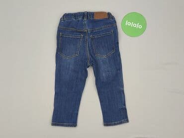 hm kombinezon cekiny: Spodnie jeansowe, H&M, 9-12 miesięcy, stan - Idealny — 3