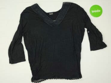 czarne bluzki dekolt v: Lascana, Bluzka damska, rozmiar L — 2