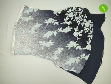 srebrne bluzki wieczorowe: Sukienka damska, rozmiar 4XL — 2