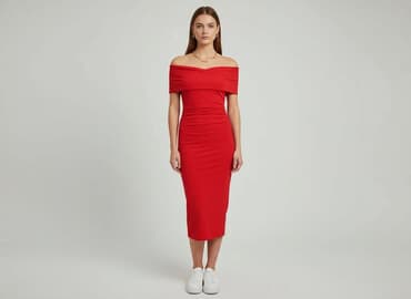 długa sukienki na jedno ramię: Sukienka damska, rozmiar S — 1