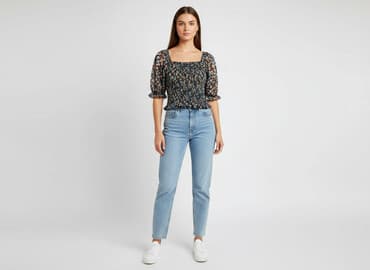 bluzki hiszpanki w kwiaty: Bluzka damska, rozmiar M — 6