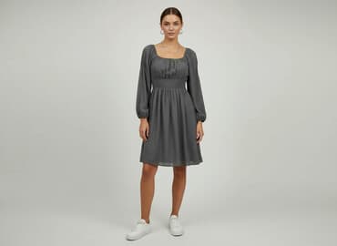 grafitowa sukienki na wesele: Sukienka damska, rozmiar S — 5