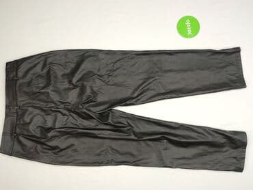woskowane legginsy z wysokim stanem: Material trousers for women, size S (EU 36) — 3