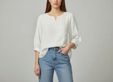 koszula biała stradivarius: Stradivarius, Women's blouse, size S — 1