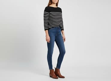 sweter hm w paski: H&M, Sweter damski, rozmiar M — 1