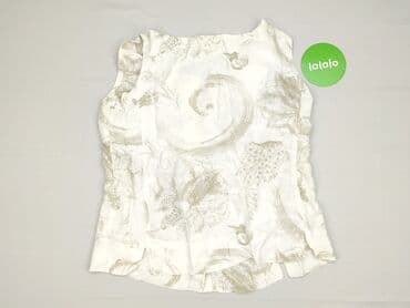 bluzki z lnu na lato: Bluzka damska, rozmiar One size — 3