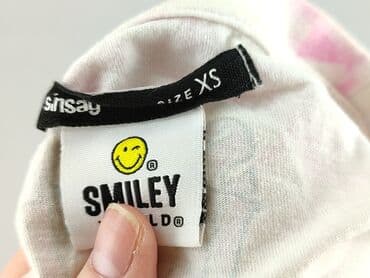 ganni t shirty smiley: Sinsay, T-shirt damski, rozmiar XS — 4