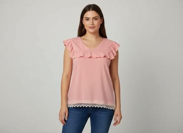 rozowa bluzka: Bluzka damska, rozmiar XL — 5