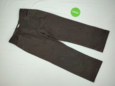 dżinsy z marynarką: Classic, Spodnie materiałowe damskie, XL — 2