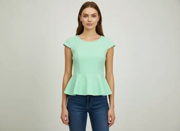 koszula damska z baskinką: Жіноча блуза, розмір M — 1