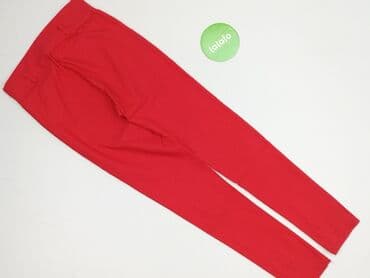 sukienka obcisła czerwona: Legginsy Eleganckie damskie, rozmiar S — 3