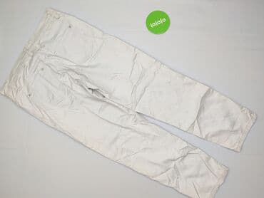 spodnie hello kitty białe: Spodnie materiałowe damskie, rozmiar M — 4