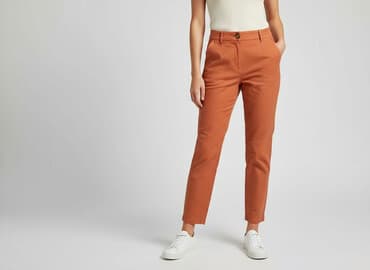 zara spodnie damskie len: Zara, Material trousers for women, size S — 1