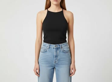 bluzka bez dekoltu: Women's blouse, size S — 1