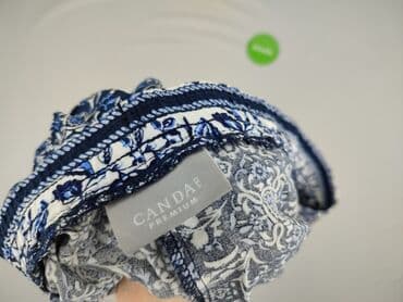 szerokie spodnie do kolan: Canda, Material trousers for women, size L — 5