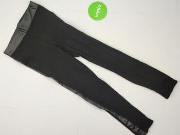spodnie woskowane szerokie: Legginsy dziecięce, H&M, 13 lat, 158, stan - Idealny — 2