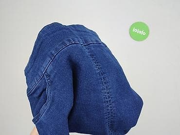 jeans raw blue: Spódnica damska, rozmiar L — 4