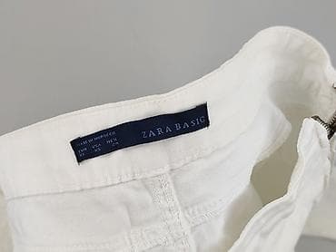 off white spodnie: Zara, Spodnie materiałowe damskie, rozmiar XS — 4