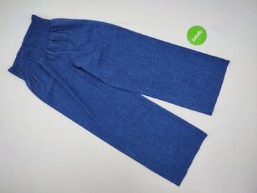 jeansy plus size wysoki stan: Spodnie materiałowe damskie, M — 2
