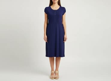 sukienka rozkloszowana dekolt łódka: Sukienka damska, rozmiar S — 6