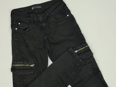woskowane dżinsy: Bershka, Jeansy damskie, rozmiar 2XS — 1