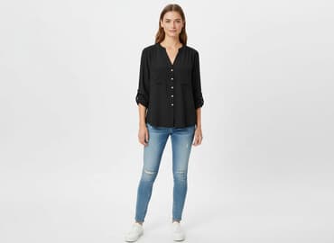mango bluzki: H&M, Bluzka damska, rozmiar M — 7