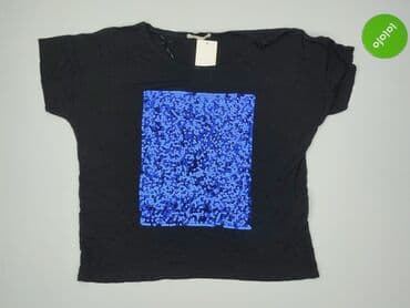 czarne bluzki ze srebrną nitką: Camaïeu, Bluzka damska, rozmiar M — 2