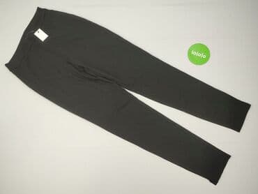 czarne dzianinowe spodnie: Pieces, Spodnie materiałowe damskie, XS — 2