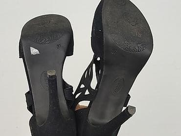 converse na platformie czarne: Czarne damskie szpilki Graceland - Rozmiar: 37 (oznaczenie na — 5